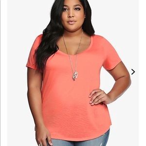 Torrid double V tee